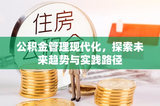 大余公积金管理现代化，探索未来趋势与实践路径