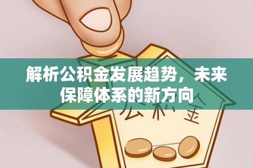 大余解析公积金发展趋势，未来保障体系的新方向