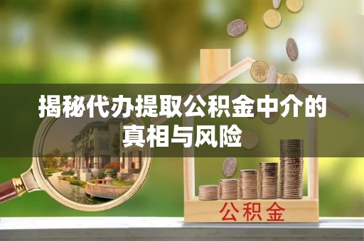 大余揭秘代办提取公积金中介的真相与风险
