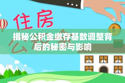 大余揭秘公积金缴存基数调整背后的秘密与影响