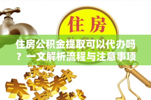 大余住房公积金提取可以代办吗？一文解析流程与注意事项