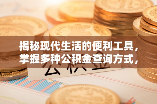 大余揭秘现代生活的便利工具，掌握多种公积金查询方式，让财富管理更轻松