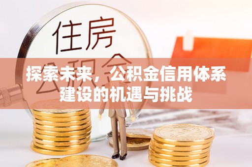 大余探索未来，公积金信用体系建设的机遇与挑战